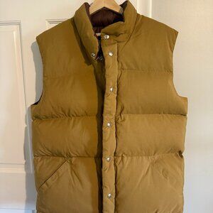 Crescent Down Works vest-Down Italian Vest in men's size XL